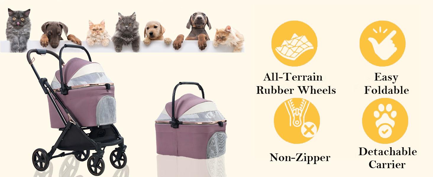 3 in 1 Pet Stroller