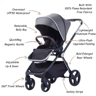 Aluminum Reversible Stroller