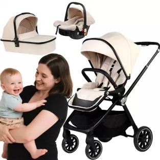 Luxury Stroller with Leather Handles