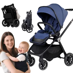 The Multifunctional Travel Stroller features a lightweight aluminum frame, 2-in-1 design, and CE certification. Perfect for infants to toddlers, it offers a large canopy, one-hand fold, and spacious s